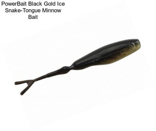 PowerBait Black Gold Ice Snake-Tongue Minnow Bait