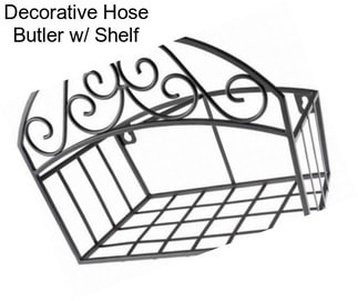 Decorative Hose Butler w/ Shelf