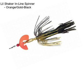 Lil Shaker In-Line Spinner - Orange/Gold-Black