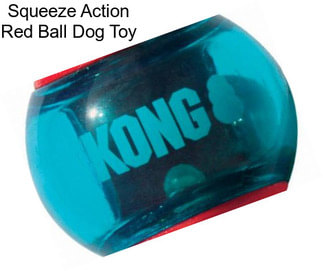Squeeze Action Red Ball Dog Toy