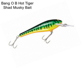 Bang O B Hot Tiger Shad Musky Bait