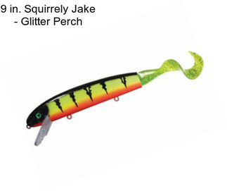 9 in. Squirrely Jake - Glitter Perch