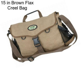 15 in Brown Flax Creel Bag