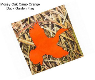 Mossy Oak Camo Orange Duck Garden Flag