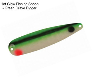 Hot Glow Fishing Spoon - Green Grave Digger