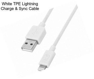 White TPE Lightning Charge & Sync Cable