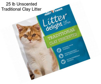 25 lb Unscented Traditional Clay Litter