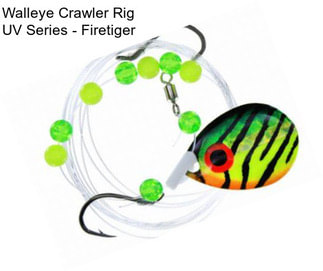 Walleye Crawler Rig UV Series - Firetiger