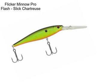 Flicker Minnow Pro Flash - Slick Chartreuse