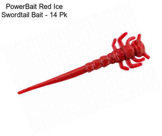 PowerBait Red Ice Swordtail Bait - 14 Pk