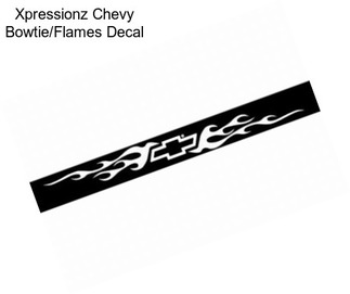 Xpressionz Chevy Bowtie/Flames Decal