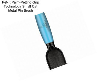 Pet-It Palm-Petting Grip Technology Small Cat Metal Pin Brush