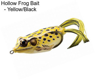 Hollow Frog Bait - Yellow/Black