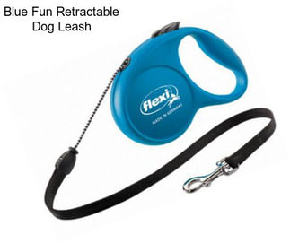 Blue Fun Retractable Dog Leash