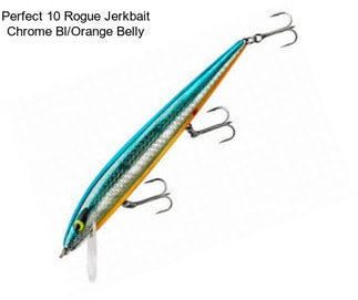 Perfect 10 Rogue Jerkbait Chrome Bl/Orange Belly