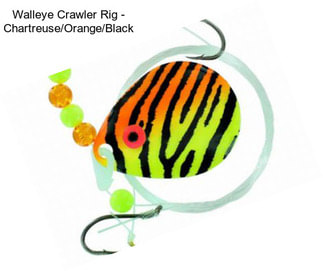 Walleye Crawler Rig - Chartreuse/Orange/Black