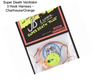 Super Death Ventilator 3 Hook Harness - Chartreuse/Orange