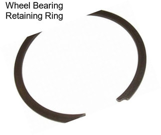 Wheel Bearing Retaining Ring