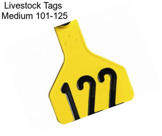 Livestock Tags  Medium 101-125