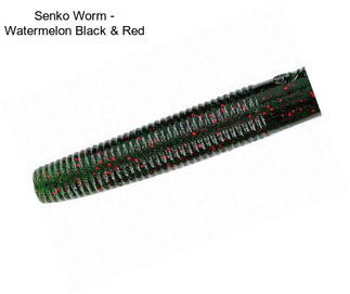 Senko Worm - Watermelon Black & Red