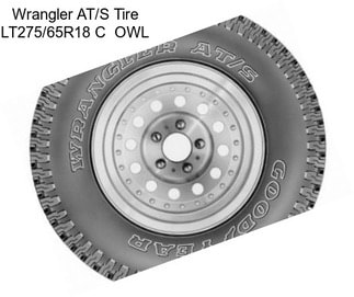 Wrangler AT/S Tire LT275/65R18 C  OWL