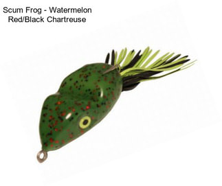 Scum Frog - Watermelon Red/Black Chartreuse