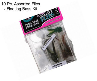 10 Pc. Assorted Flies - Floating Bass Kit