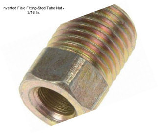 Inverted Flare Fitting-Steel Tube Nut - 3/16 In.