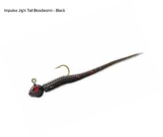 Impulse Jig\'n Tail Bloodworm - Black