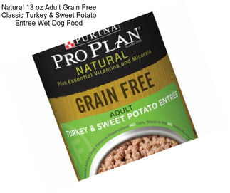 Natural 13 oz Adult Grain Free Classic Turkey & Sweet Potato Entree Wet Dog Food