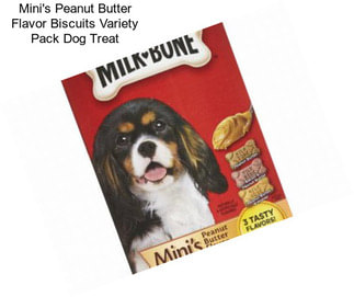 Mini\'s Peanut Butter Flavor Biscuits Variety Pack Dog Treat