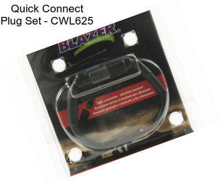 Quick Connect Plug Set - CWL625