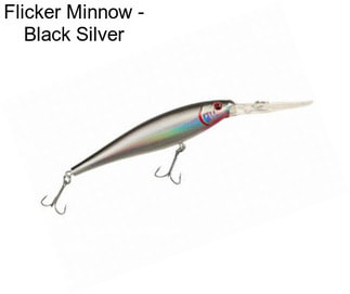 Flicker Minnow - Black Silver