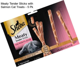 Meaty Tender Sticks with Salmon Cat Treats - 5 Pk