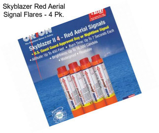 Skyblazer Red Aerial Signal Flares - 4 Pk.