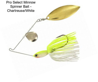 Pro Select Minnow Spinner Bait - Chartreuse/White