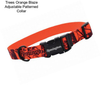 Trees Orange Blaze Adjustable Patterned Collar