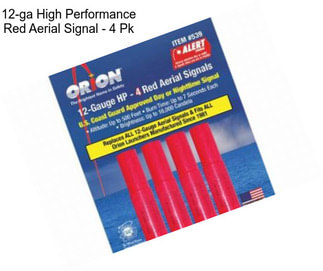 12-ga High Performance Red Aerial Signal - 4 Pk