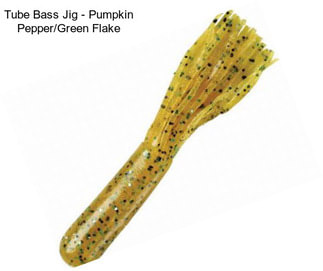 Tube Bass Jig - Pumpkin Pepper/Green Flake