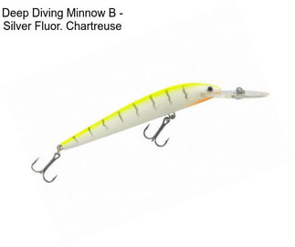 Deep Diving Minnow B - Silver Fluor. Chartreuse