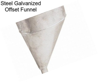 Steel Galvanized Offset Funnel