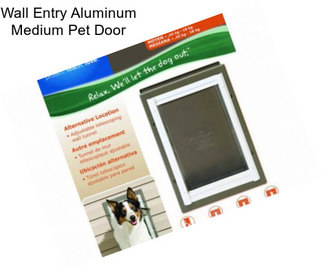 Wall Entry Aluminum Medium Pet Door