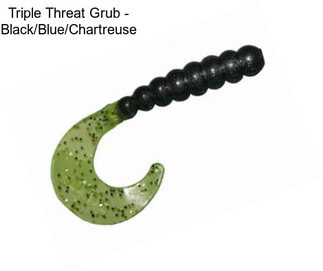 Triple Threat Grub - Black/Blue/Chartreuse