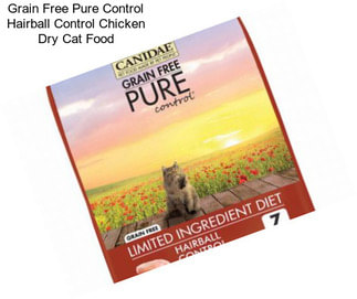 Grain Free Pure Control Hairball Control Chicken Dry Cat Food
