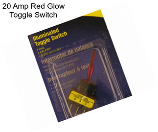20 Amp Red Glow Toggle Switch
