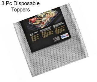 3 Pc Disposable Toppers