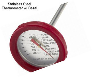 Stainless Steel Thermometer w/ Bezel