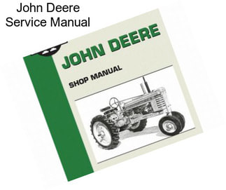 John Deere Service Manual