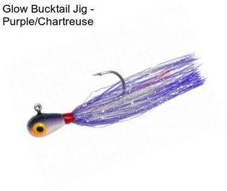 Glow Bucktail Jig - Purple/Chartreuse