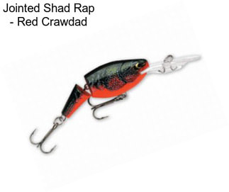 Jointed Shad Rap - Red Crawdad